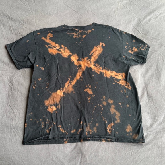 Black and Brown Tie-Dye T-Shirt - Picture 2 of 2